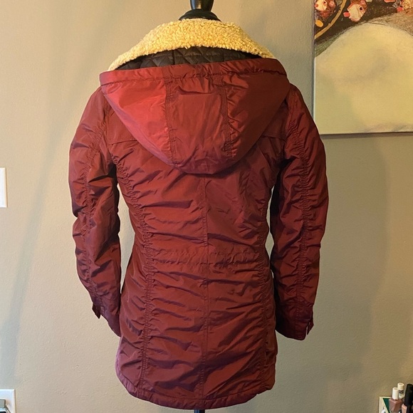 Andrew Marc New York maroon jacket coat  hoodie XS​ - Picture 3 of 5
